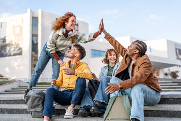 istock College students hanging out on campus 2196432160