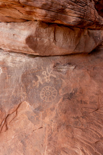 istock Prehistoric Petroglyphs in the Valley of Fire State Park 2196432841