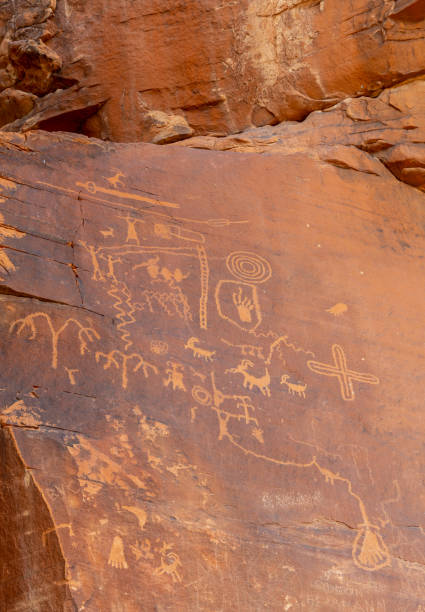 Prehistoric Petroglyphs in the Valley of Fire State Park