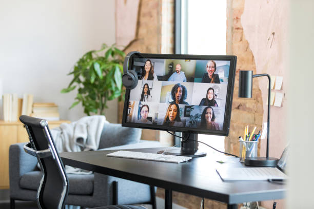istock Diverse Team Video Conference Meeting on Laptop 2196433235