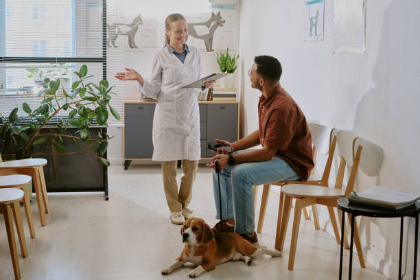 istock Veterinarian Discussing Treatment Plan with Concerned Pet Owner 2196435589