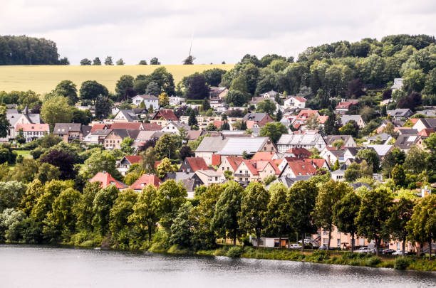 istock Ancient Lake European Village 2196441690