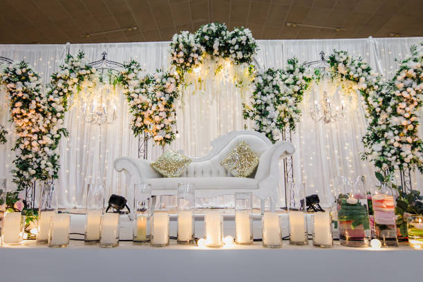 istock Indian wedding reception interiors and decorations 2196442959