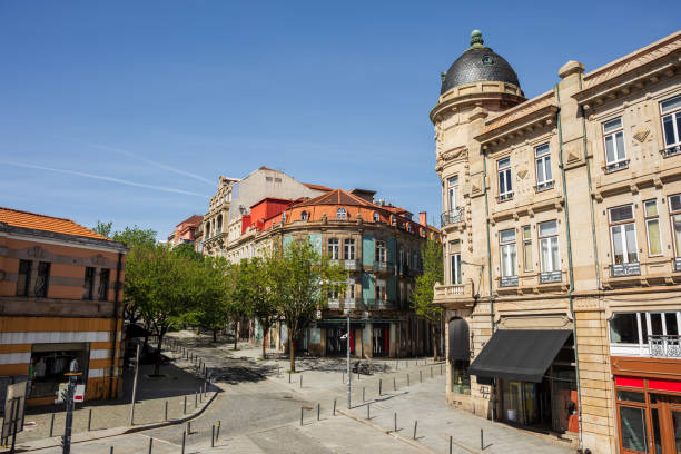 istock Calm square in a sunny day at Portugal 2196446563