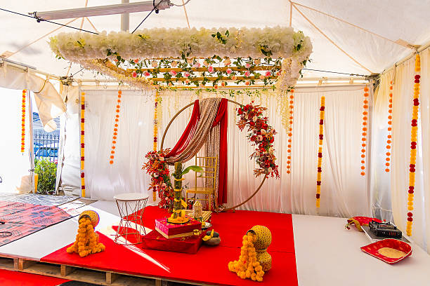 istock Indian wedding interiors and decorations 2196446958