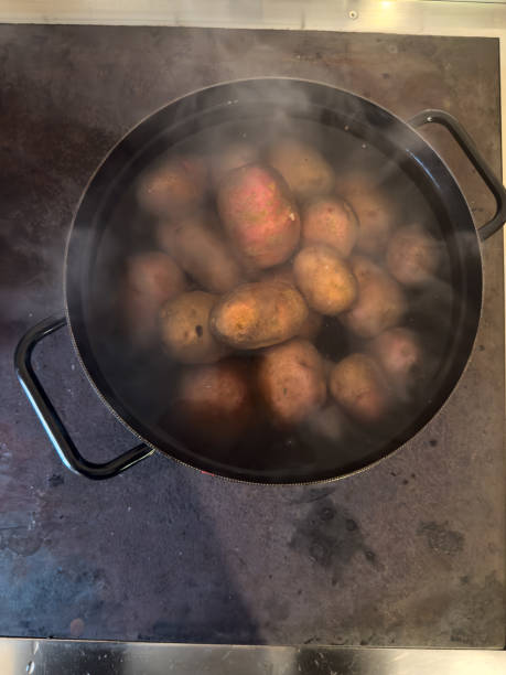 istock Boiling Potatoes in a Steaming Pot on a Stove 2196448074