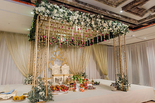 istock Indian wedding interiors and decorations 2196449592