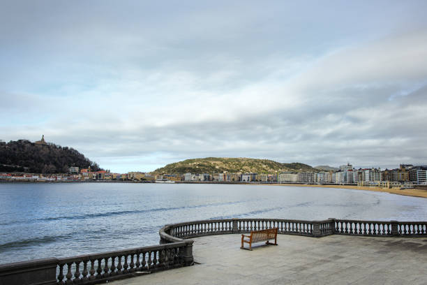 View of La Concha Beach at San Sebastian