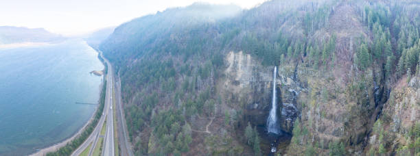 istock Aerial View of a Scenic Waterfall in Oregon 2196450632