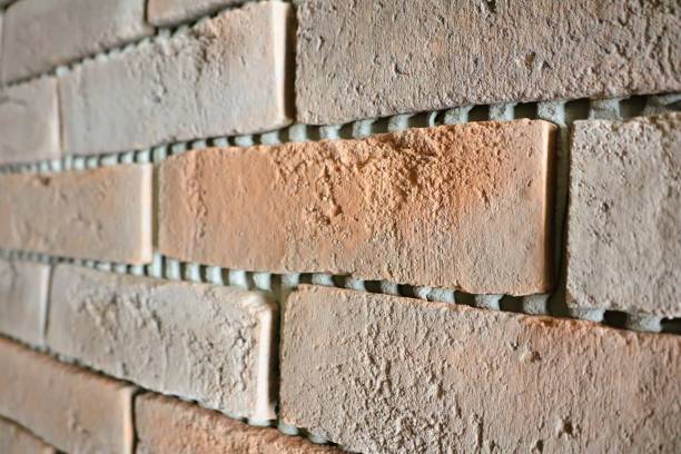 CloseUp View of a Textured Brick Wall Ideal for Modern Interior Design Possibilities