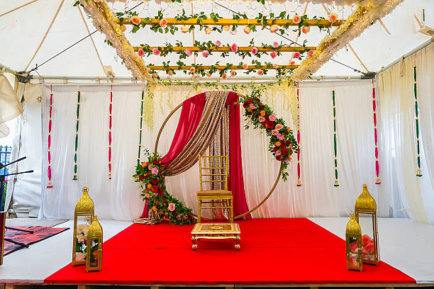 istock Indian wedding interiors and decorations 2196451787