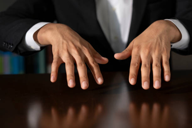 istock Businessman showing his open hands on a table 2196452993