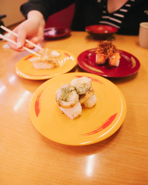 Conveyor Belt Style Sushi Restaurant Sushi on Small Plates