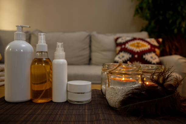 istock Essential Relaxing Spa Products and Essentials Perfect for Home Spa Treatment Experience 2196467762