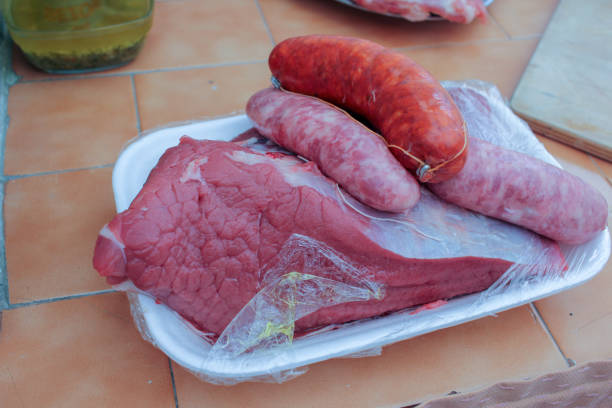 meat is ready to be prepared to be grilled