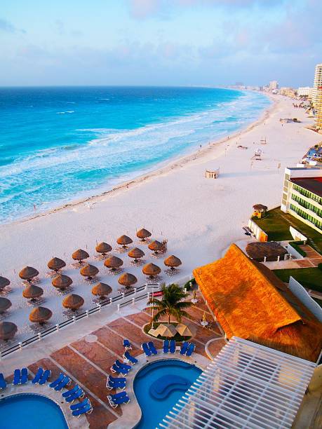 istock Beautiful ocean at Cancun Beach Mexico 2196469892
