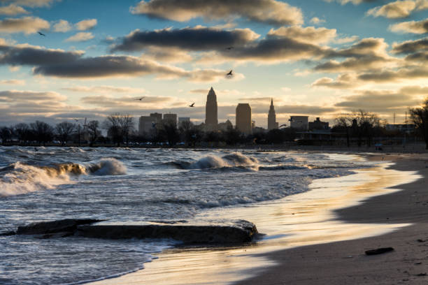 istock Cleveland Skyline on Lake Erie 2196471922