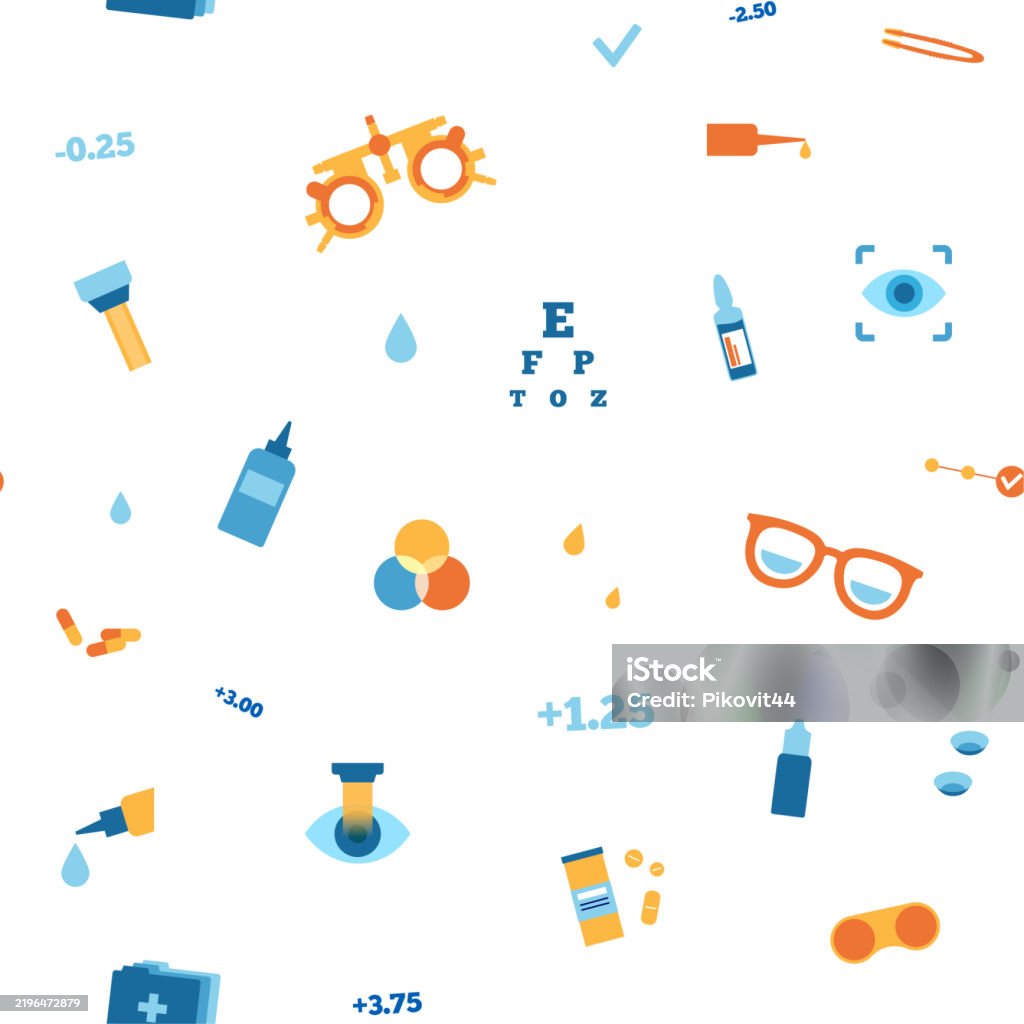 Eyesight Examination Pattern Stock Illustration - Download Image Now ...