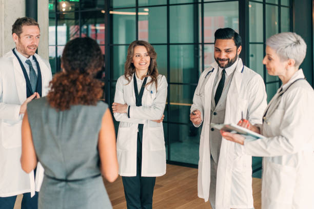 istock Collaborative medical team meeting in a modern office 2196482246