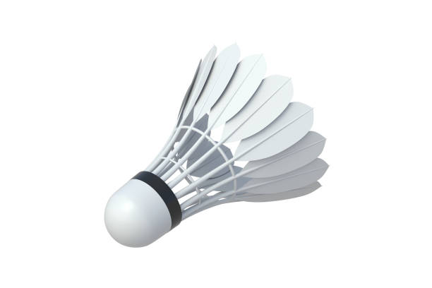 istock Shuttlecock for badminton isolated on white background. Sports accessories. 3d render 2196482666