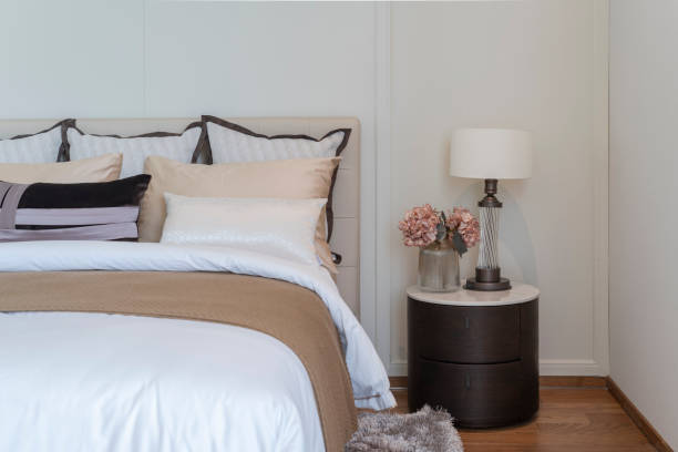 istock Luxury bedroom interior, elegant bedroom interior design. 2196491510