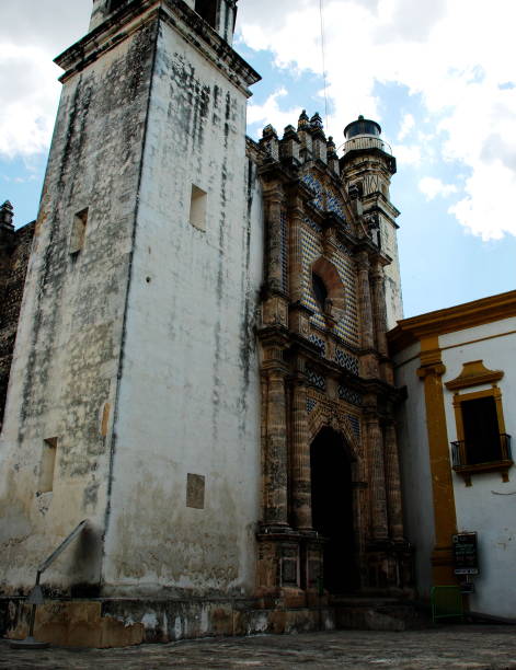 istock Magnificent colonial-era churches featuring baroque and Spanish Renaissance architecture, with ornate facades, towering bell towers, gilded altars, and intricate religious artwork, symbolizing Mexico's rich Catholic heritage. 2196494594