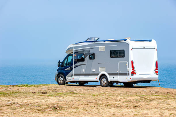 istock Caravan by the sea close up 2196496458