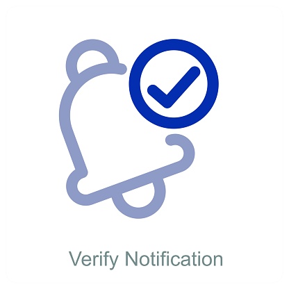 Verify Notification Stock Illustration - Download Image Now ...