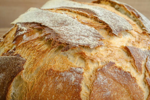 istock Loaf of bread. Round bread close-up. 2196501268