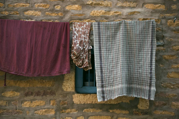 Clothes Drying Against Wall, Jaisalmer, Rajasthan, India