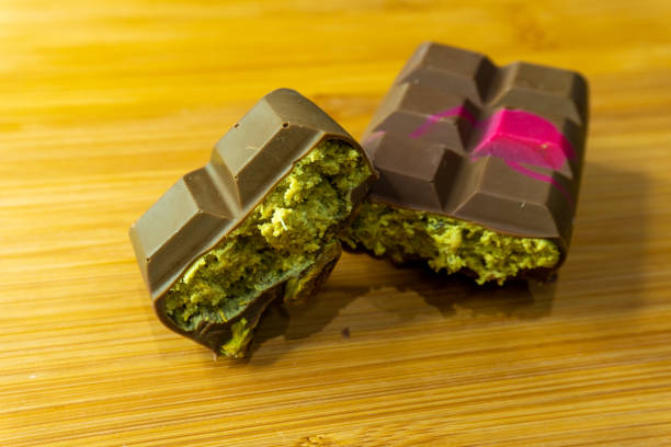 istock Dubai chocolate is made with pistachio paste and kadayif 2196503152