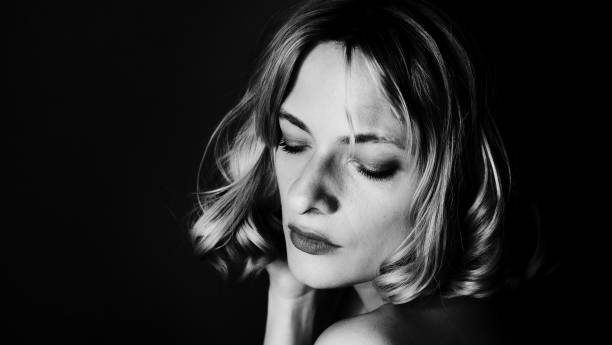 istock Woman in the dark. 2196508574