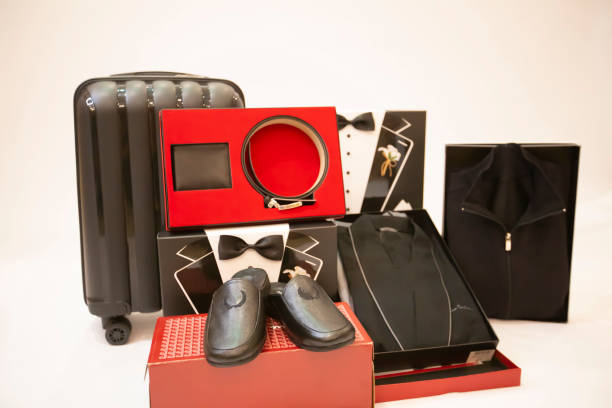 istock Men's suits displayed in a neat and orderly manner 2196509419
