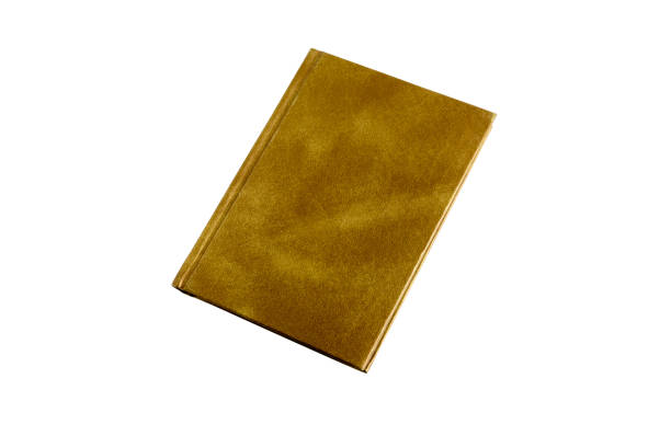 Book in a gold cover\non a transparent background