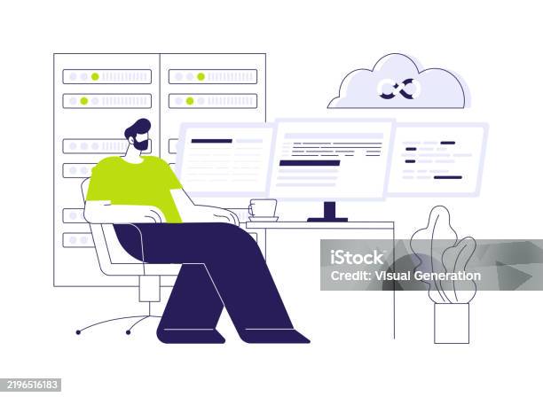 Devops Cloud Engineer Abstract Concept Vector Illustration Stock ...