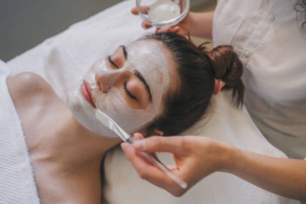 istock Enjoy a Relaxing and Refreshing Facial Treatment in a Tranquil Spa Setting for Ultimate Indulgence 2196517647