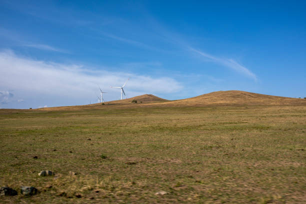 Wind turbine generator on the steppe