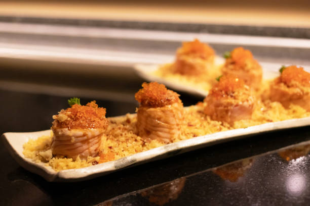 istock Delicious sushi on a stylish plate. 2196526993