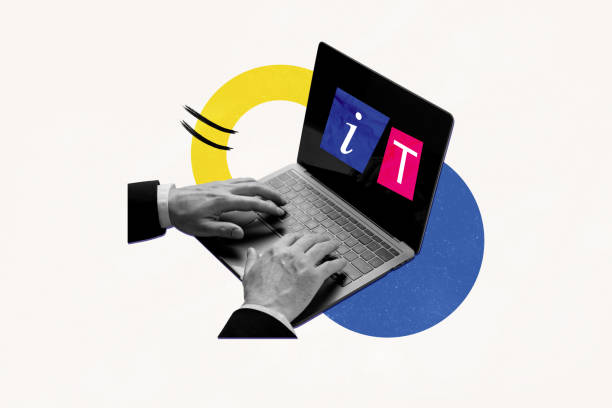 istock Collage artwork picture of male arms touch keypad write create site website programmer isolated on creative background 2196536891