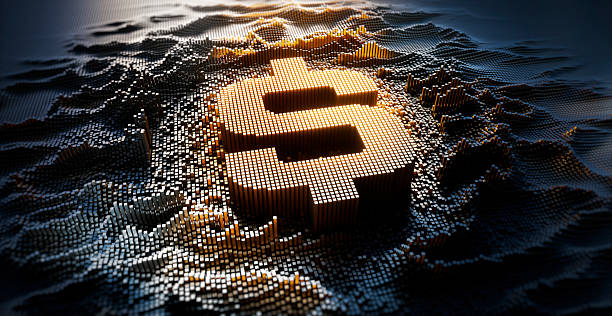 istock Dollar symbol in a digital raster matrix 2196539908