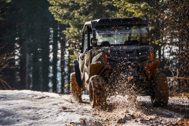 Off Road, 4x4, UTV, Adrenaline Filled Activity in Snowy Weather