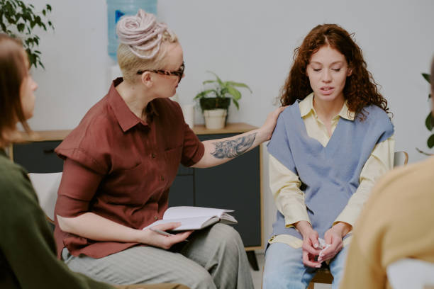 Counseling Session with Multi-Ethnic Group Meeting