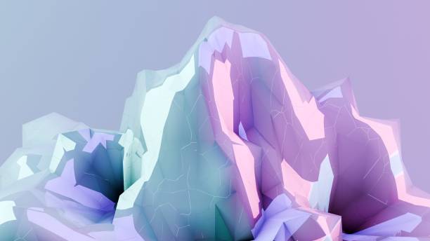 istock Ethereal Crystal Shifting and Glowing with Iridescent Colors on a Soft Gradient Background 2196544626