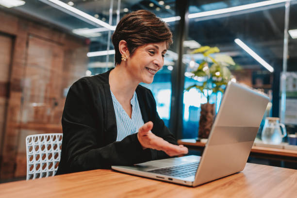 istock Business woman working on laptop 2196545554
