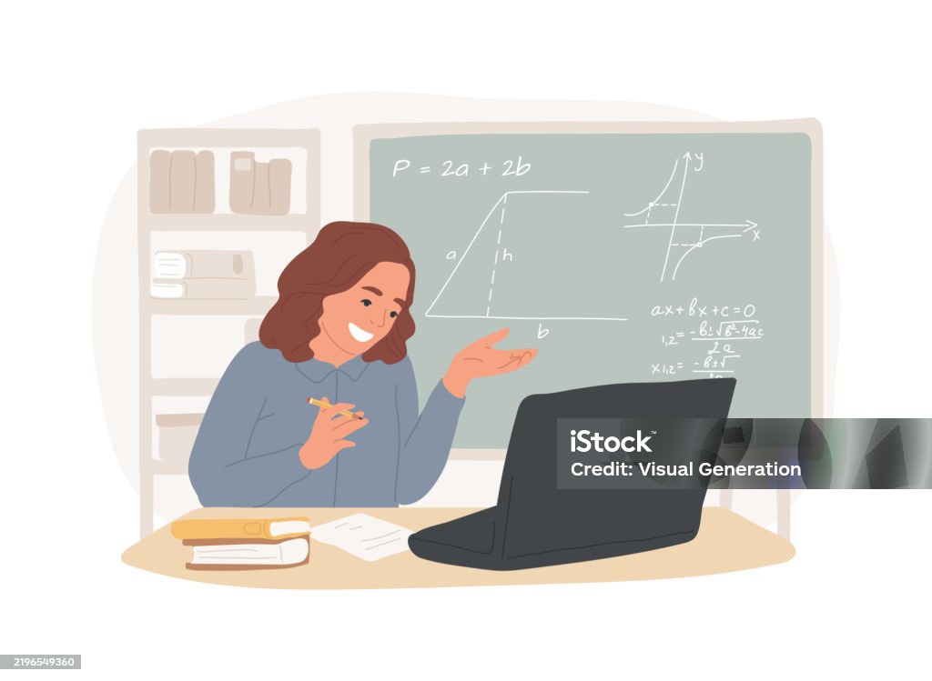 Remote Learning Animation Remote Learning Isolated Cartoon Vector Illustrations Stock ...
