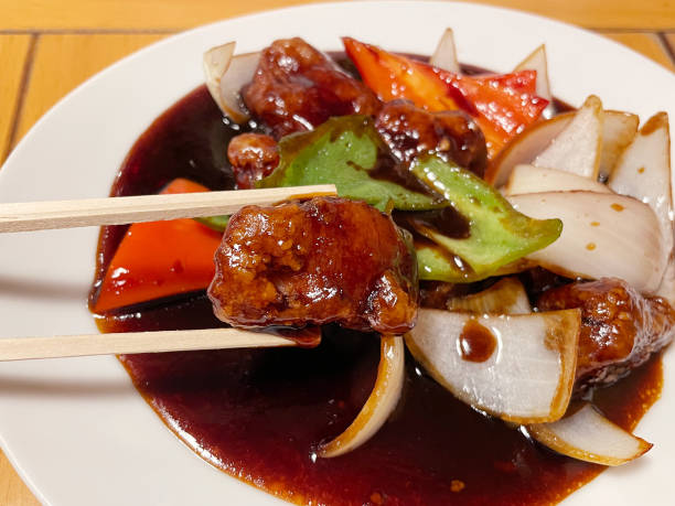 istock Sweet-and-sour pork with black vinegar 2196551027