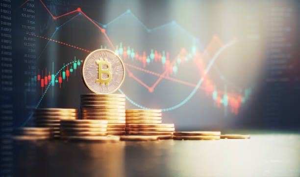 istock Bitcoin Symbol on Metal Coins on Finance Background 2196551224