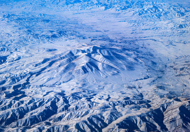 Pontic mountains in Turkey, aerial view
