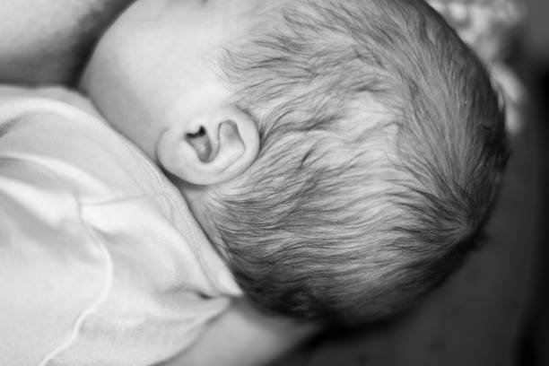Baby details black and white