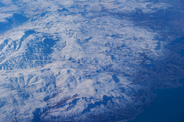 Pontic mountains in Turkey, aerial view